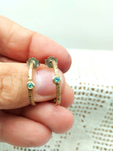 将图片加载到图库查看器,Orecchini bronzo, Topazi azzurri JINN lo