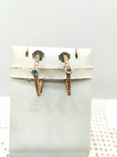 将图片加载到图库查看器,Orecchini bronzo, Topazi azzurri JINN lo