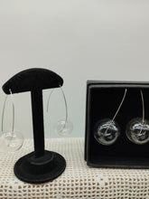 将图片加载到图库查看器,Orecchini vetro e silver BALLS