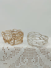 Carica l'immagine nel visualizzatore di Gallery, Orecchini bronzo, ametista ALGHE