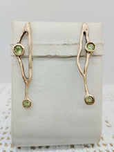 将图片加载到图库查看器,Orecchini bronzo, peridoto ALGHE
