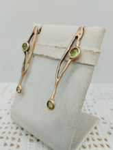 将图片加载到图库查看器,Orecchini bronzo, peridoto ALGHE