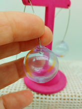 将图片加载到图库查看器,Orecchini vetro BOLLA  lilla