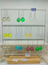 将图片加载到图库查看器,Orecchini vetro BOLLA  verde bottiglia