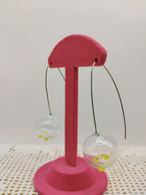将图片加载到图库查看器,Orecchini vetro BOLLA  celestino