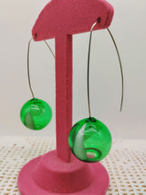 将图片加载到图库查看器,Orecchini vetro BOLLA Verde bottiglia