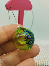 将图片加载到图库查看器,Orecchini vetro BOLLA Verde acido
