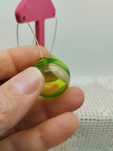 将图片加载到图库查看器,Orecchini vetro BOLLA Verde acido