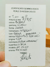 Carica l'immagine nel visualizzatore di Gallery, Orecchini gold p. e perla RETTANGOLO