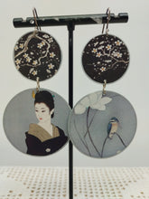 将图片加载到图库查看器,Orecchini alluminio, argento e carta laccata