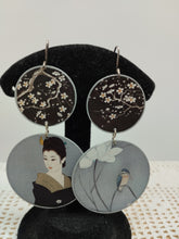 将图片加载到图库查看器,Orecchini alluminio, argento e carta laccata