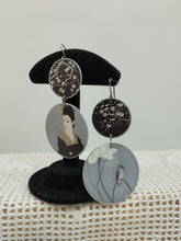 将图片加载到图库查看器,Orecchini alluminio, argento e carta laccata
