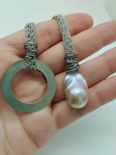 Charger l'image dans la galerie, Collana argento e perla MONOC BIG PEACH