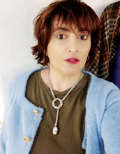 Charger l'image dans la galerie, Collana argento e perla MONOC BIG PEACH