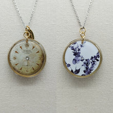 画像をギャラリービューアに読み込む, Orecchini con orologi FLORA BLACK