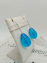 将图片加载到图库查看器,Orecchini vetro PERA Celeste