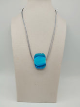 将图片加载到图库查看器,Collana vetro QUADRO Celeste Brillante