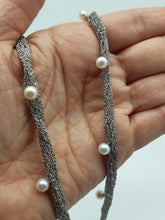 Carica l'immagine nel visualizzatore di Gallery, Collana argento e perle naturali