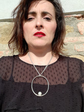 Carica l'immagine nel visualizzatore di Gallery, Collana argento e perla ARCHIMEDE