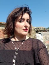 Carica l'immagine nel visualizzatore di Gallery, Collana arg. e perla