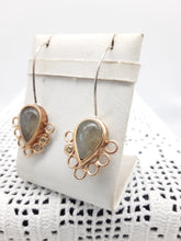 将图片加载到图库查看器,Orecchini bronzo,  labradorite PRIMITIVI