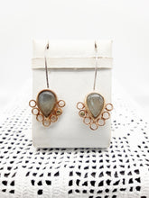 将图片加载到图库查看器,Orecchini bronzo,  labradorite PRIMITIVI