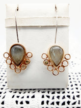 将图片加载到图库查看器,Orecchini bronzo,  labradorite PRIMITIVI