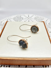 将图片加载到图库查看器,Orecchini bronzo, argento e tormalina verde