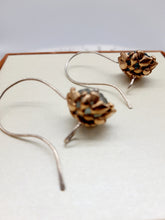 将图片加载到图库查看器,Orecchini bronzo, argento e tormalina verde