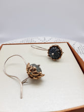 将图片加载到图库查看器,Orecchini bronzo, argento e tormalina verde