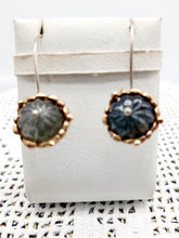 将图片加载到图库查看器,Orecchini bronzo, argento e tormalina verde