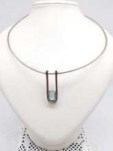 Carica l'immagine nel visualizzatore di Gallery, Collana argento, bronzo e topazio BAHAUS