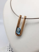 Carica l'immagine nel visualizzatore di Gallery, Collana argento, bronzo e topazio BAHAUS