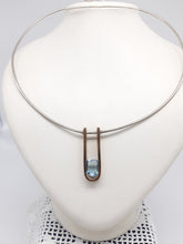 Carica l'immagine nel visualizzatore di Gallery, Collana argento, bronzo e topazio BAHAUS