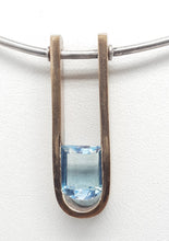 Carica l'immagine nel visualizzatore di Gallery, Collana argento, bronzo e topazio BAHAUS
