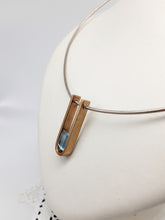 Carica l'immagine nel visualizzatore di Gallery, Collana argento, bronzo e topazio BAHAUS