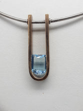 Carica l'immagine nel visualizzatore di Gallery, Collana argento, bronzo e topazio BAHAUS