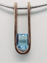 Carica l'immagine nel visualizzatore di Gallery, Collana argento, bronzo e topazio BAHAUS