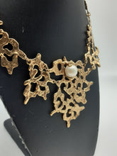 Carica l'immagine nel visualizzatore di Gallery, Collana gold plated e perla SEGNO