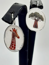 将图片加载到图库查看器,Orecchini ottone e carta laccata AFRICA