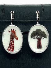 将图片加载到图库查看器,Orecchini ottone e carta laccata AFRICA