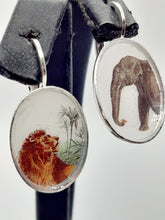 将图片加载到图库查看器,Orecchini ottone e carta laccata AFRICA