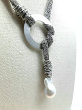 将图片加载到图库查看器,Collana argento e perla MONOCERCHIO