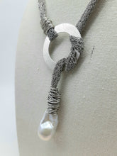 将图片加载到图库查看器,Collana argento e perla MONOCERCHIO