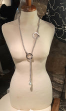 将图片加载到图库查看器,Collana argento e perla DOPPIO CERCHIO