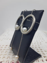 将图片加载到图库查看器,Orecchini pendolo argento e perla naturale