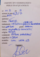 Carica l'immagine nel visualizzatore di Gallery, Collana argento e perla SETA