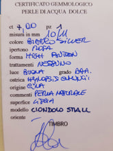 Carica l'immagine nel visualizzatore di Gallery, Collana argento e perla naturale