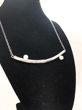 将图片加载到图库查看器,Collana argento e perla MEZZA LUNA