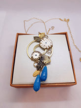 Carica l'immagine nel visualizzatore di Gallery, Collana con orologi GIADA Turchese 234